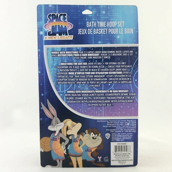 ⭐️3/ $30⭐️ Space Jam Bath Time Slam Dunk Hoop Set Fun Bubble Bath - Picture 7 of 12